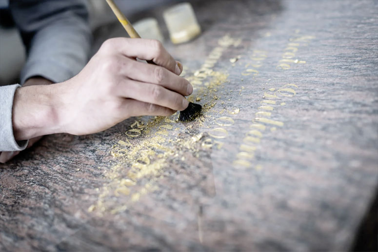 Pech Memoria rechampissage de lettre